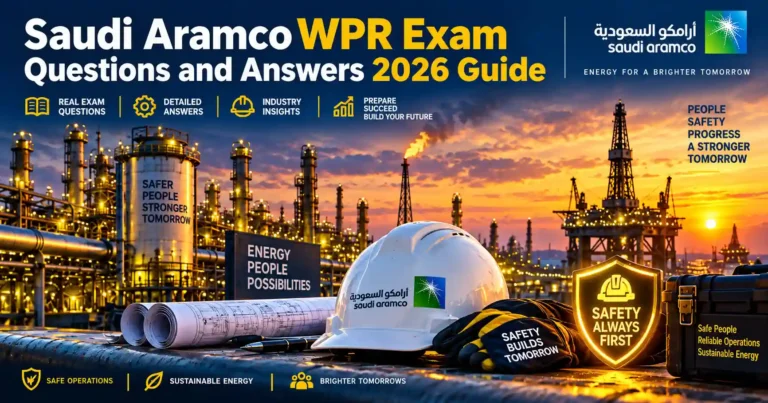 Saudi Aramco WPR Exam Questions and Answers Study Guide