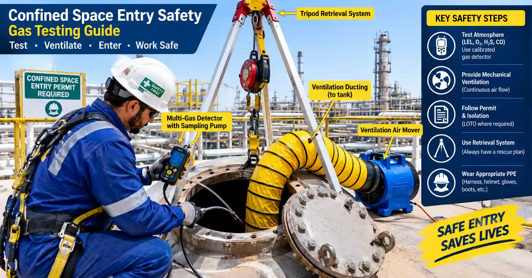 Confined Space Entry Safety and Gas Testing Guide